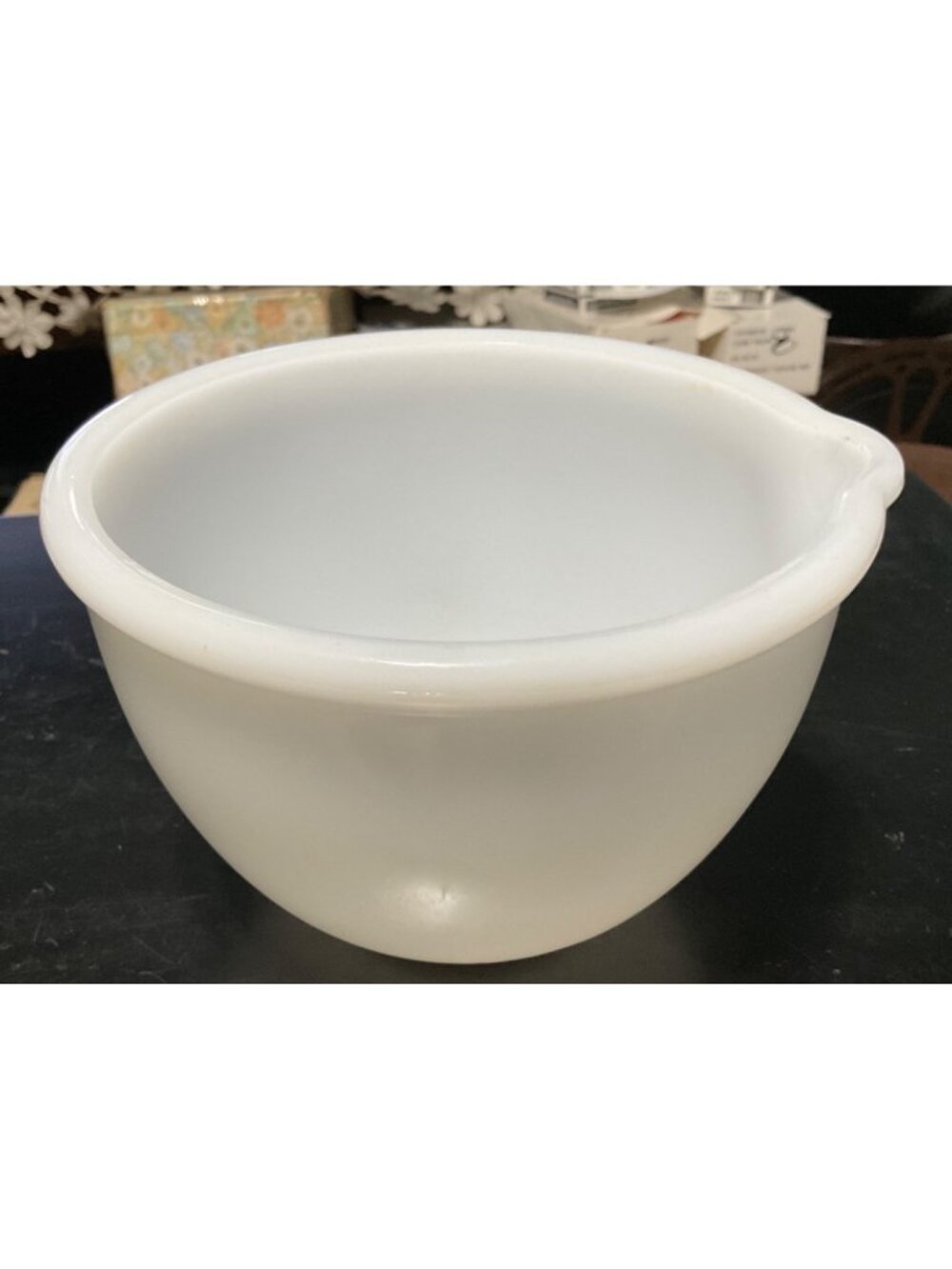Glasbake Sunbeam Small Mixing Bowl White Milk Glass Stand Mixer Replacement